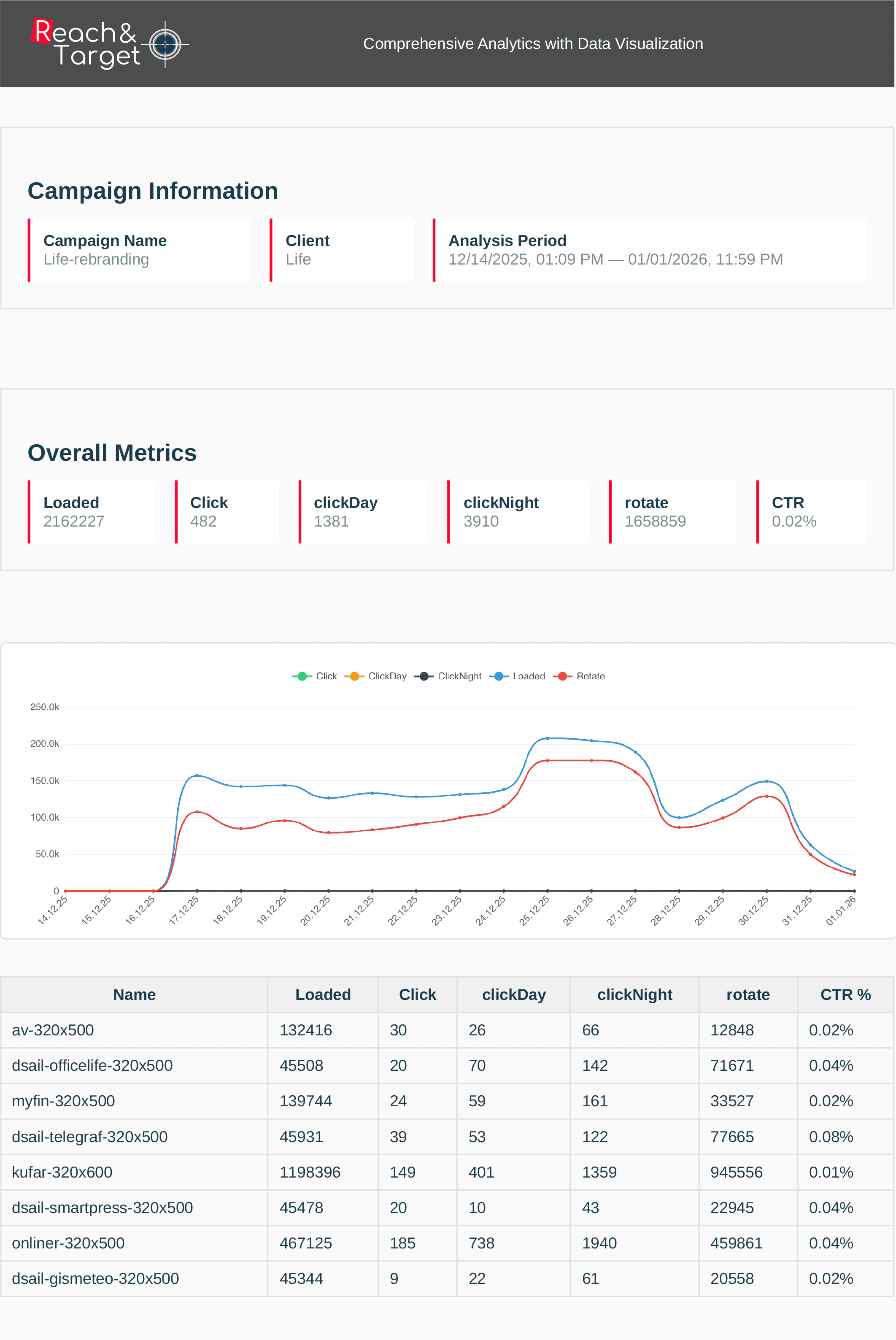 Branded PDF report preview